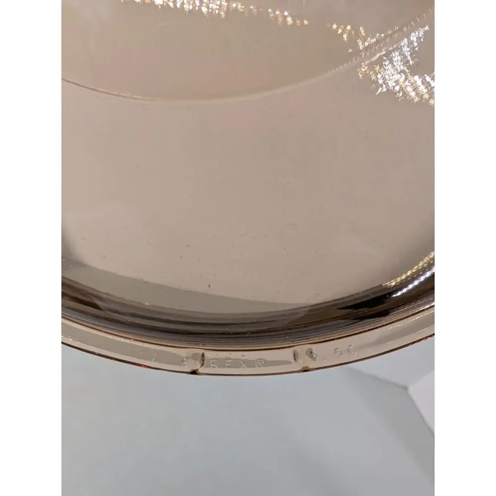 PYREX Vision Ware V-2.5-C Amber Replacement Lid Corning 8 Inch Vintage